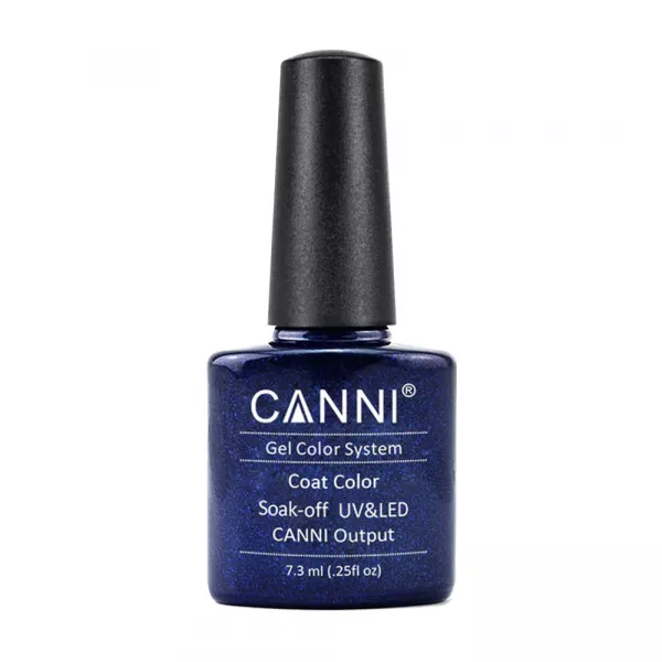 Oja semipermanenta, Canni, 222 dark blue, 7.3 ml