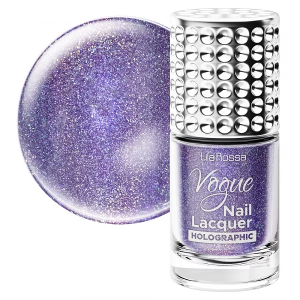 Lac de unghii, Lila Rossa, Vogue, Holographic, 10 ml,  Aubrette