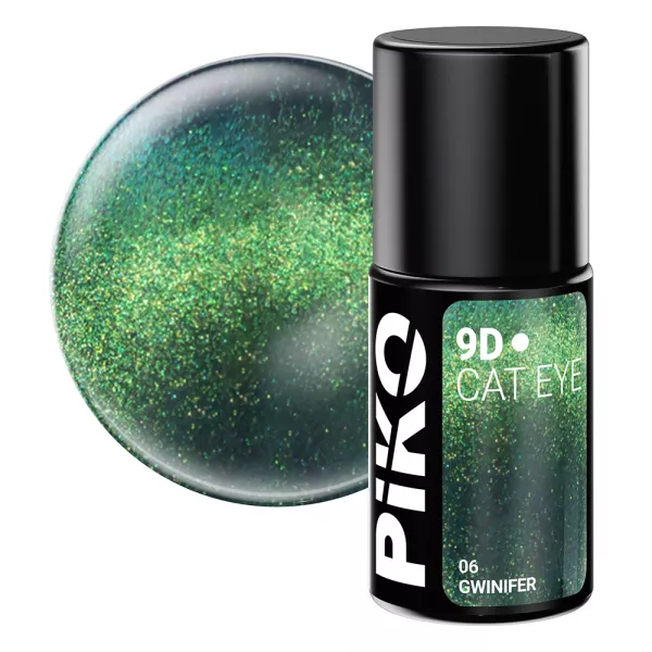 Oja semipermanenta Piko, 9D Cat Eye, 7 g, 06 Gwinifer