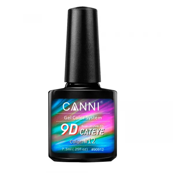 Oja semipermanenta Canni, 9D Cat Eye, 7.3 ml, nuanta 12