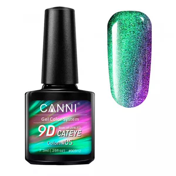 Oja semipermanenta Canni, 9D Cat Eye, 7.3 ml, nuanta 05