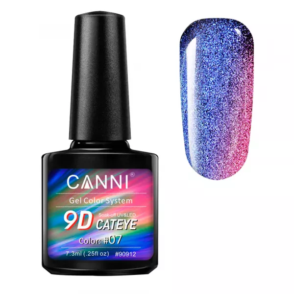 Oja semipermanenta Canni, 9D Cat Eye, 7.3 ml, nuanta 07