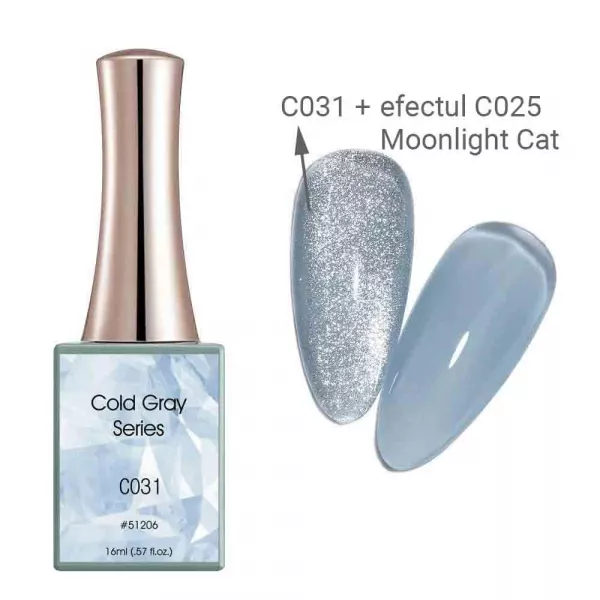 Oja semipermanenta Canni, Cold Gray, 16 ml, c031