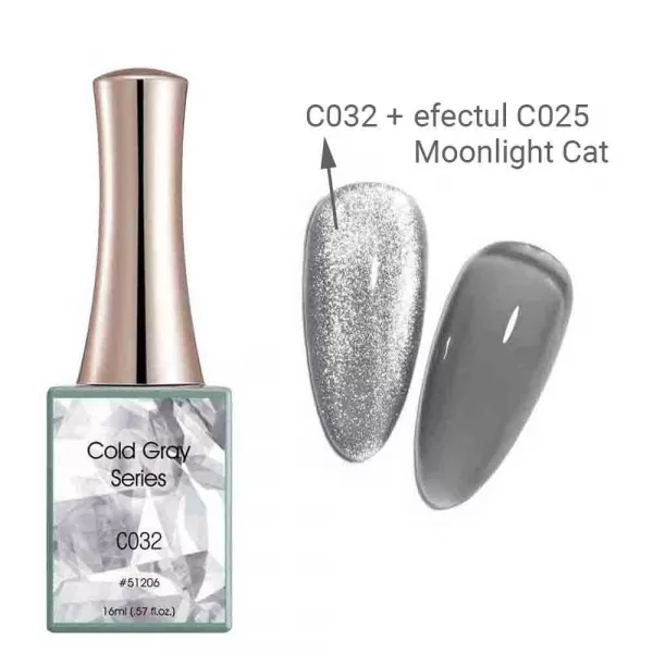 Oja semipermanenta Canni, Cold Gray, 16 ml, c032