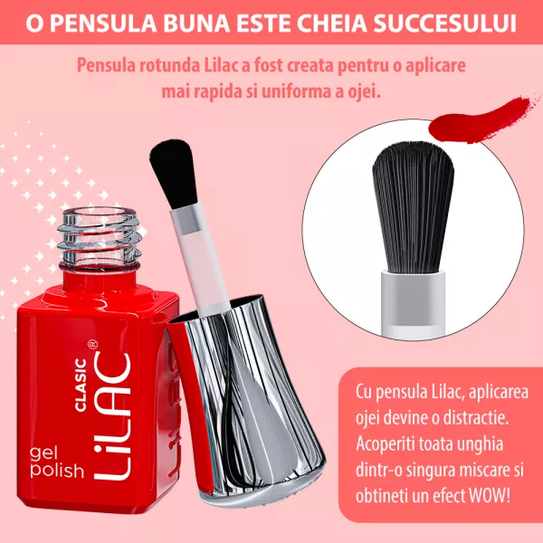 Oja semipermanenta Lilac, nude colors, 6 g, 19, champagne nude