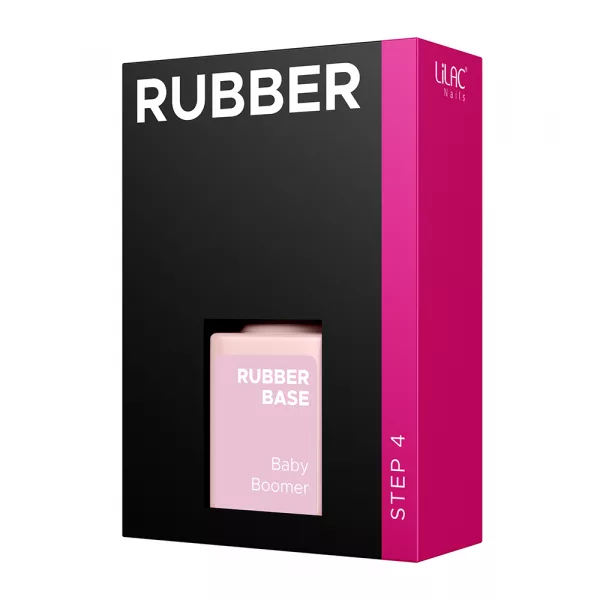 Oja semipermanenta Lilac Rubber Base, Baby Boomer, 6 g