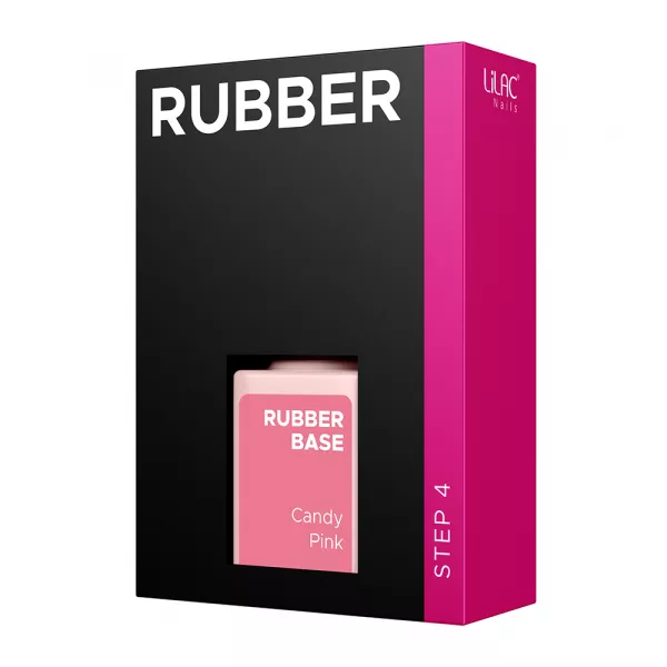 Oja semipermanenta Lilac Rubber Base, Candy Pink, 6 g