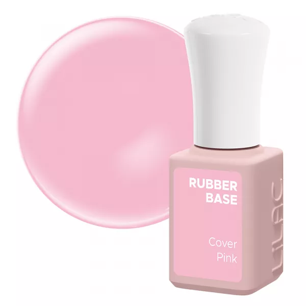 Oja semipermanenta Lilac Rubber Base, Cover Pink, 6 g