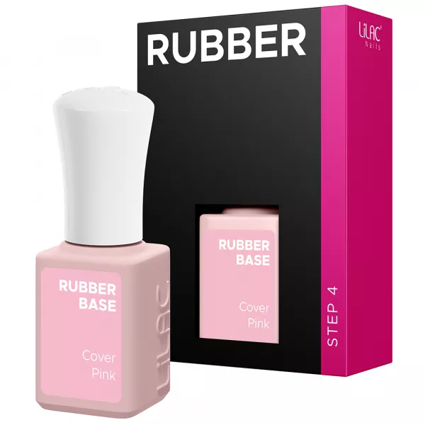 Oja semipermanenta Lilac Rubber Base, Cover Pink, 6 g