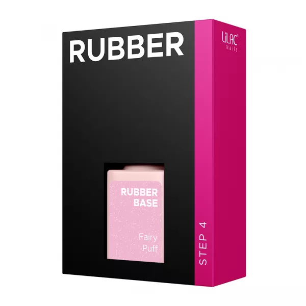 Oja semipermanenta Lilac Rubber Base, Fairy Puff, 6 g