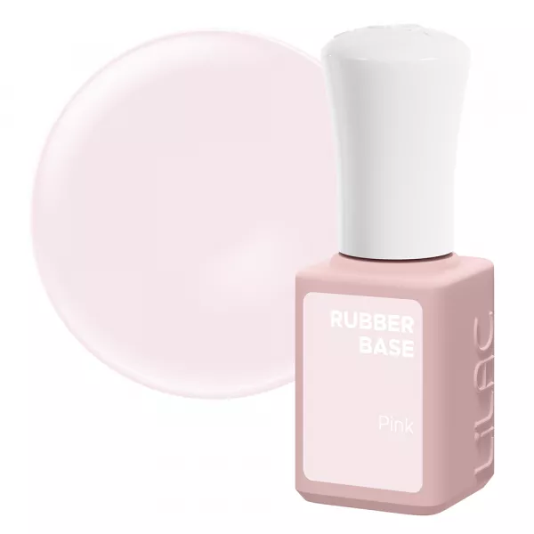 Oja semipermanenta Lilac Rubber Base, Pink, 6 g