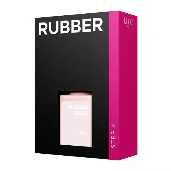 Oja semipermanenta Lilac Rubber Base, Pink, 6 g