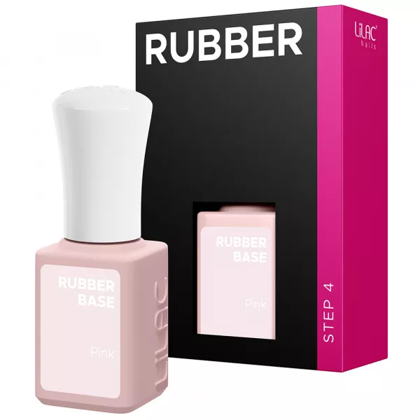 Oja semipermanenta Lilac Rubber Base, Pink, 6 g