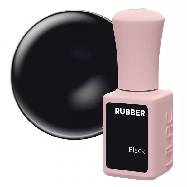 Oja semipermanenta Lilac Rubber Black 6 g