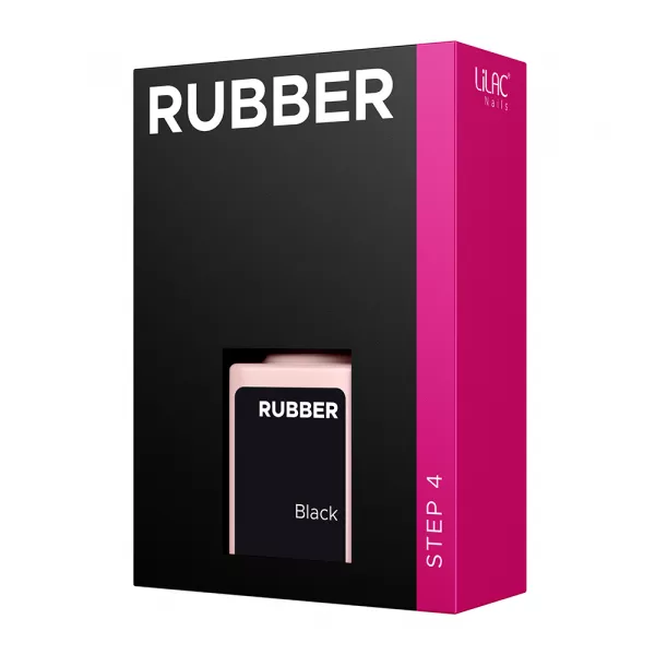 Oja semipermanenta Lilac Rubber Black 6 g