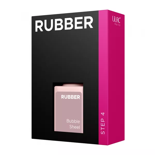 Oja semipermanenta Lilac Rubber Bubble Sheel 6 g