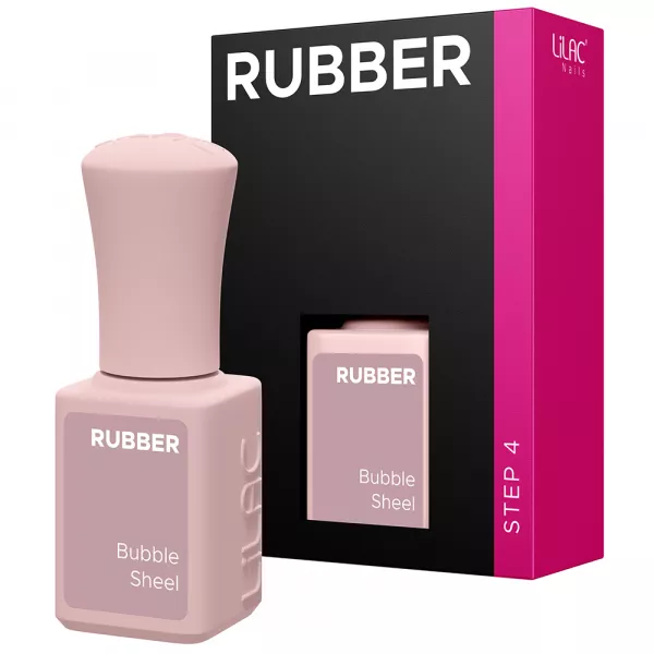 Oja semipermanenta Lilac Rubber Bubble Sheel 6 g