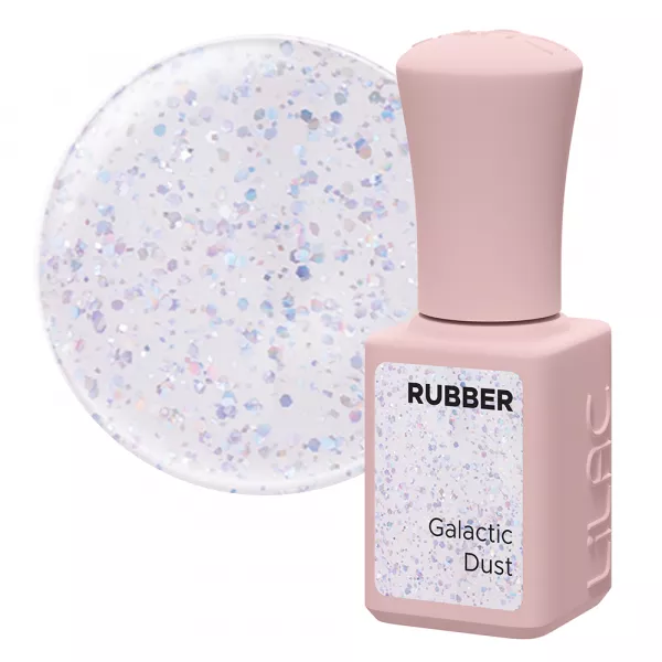 Oja semipermanenta Lilac Rubber Galactic Dust 6 g