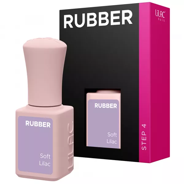 Oja semipermanenta Lilac Rubber Pastel Soft Lilac 6 g