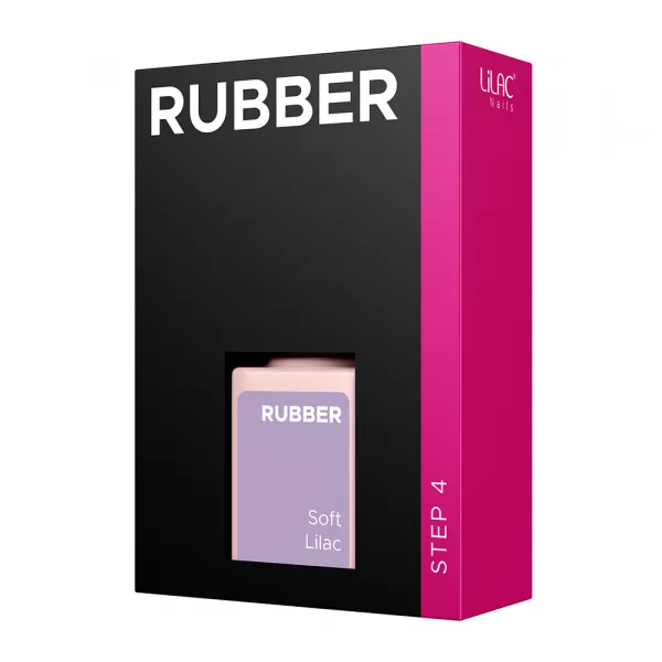 Oja semipermanenta Lilac Rubber Pastel Soft Lilac 6 g