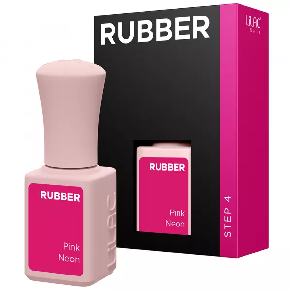Oja semipermanenta Lilac Rubber Pink Neon 6 g