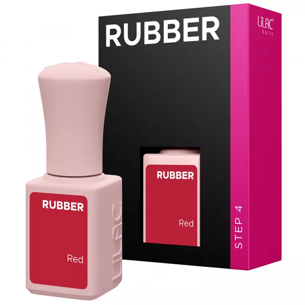 Oja semipermanenta Lilac Rubber Red 6 g