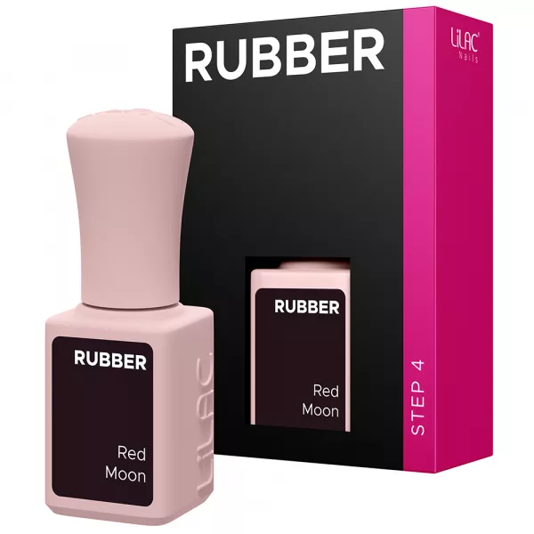 Oja semipermanenta Lilac Rubber Red Moon 6 g