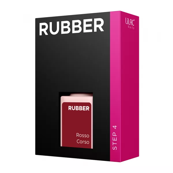 Oja semipermanenta Lilac Rubber Rosso Corso 6 g