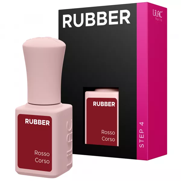 Oja semipermanenta Lilac Rubber Rosso Corso 6 g