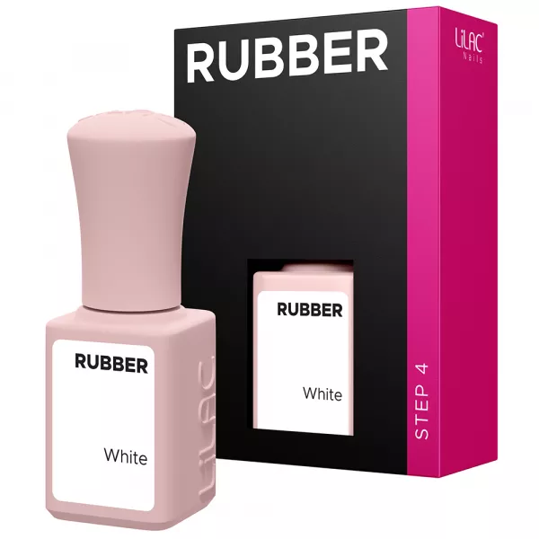 Oja semipermanenta Lilac Rubber White 6 g