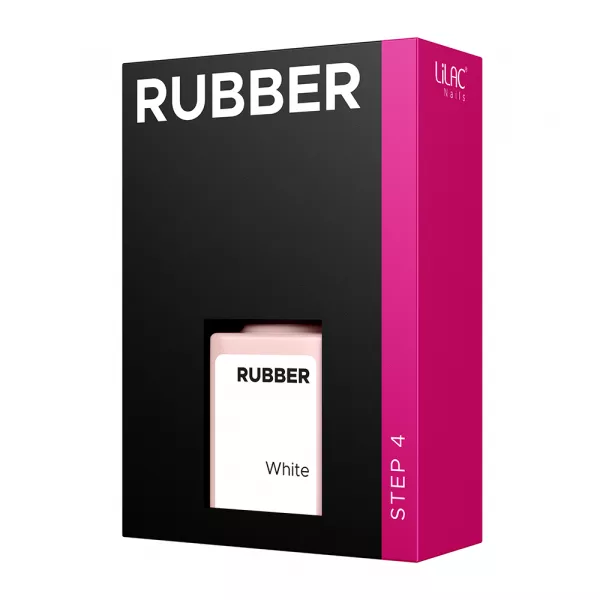Oja semipermanenta Lilac Rubber White 6 g