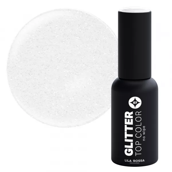 Oja semipermanenta Lila Rossa, Glitter top color, Twinkle, 7 ml