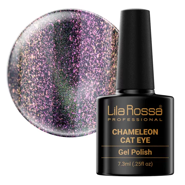 Oja semipermanenta, Lila Rossa, Chameleon Cat Eye, 7.3ml, 015