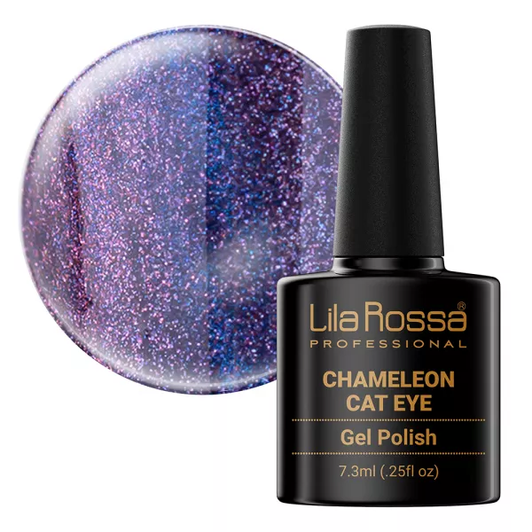 Oja semipermanenta, Lila Rossa, Chameleon Cat Eye, 7.3ml, 022