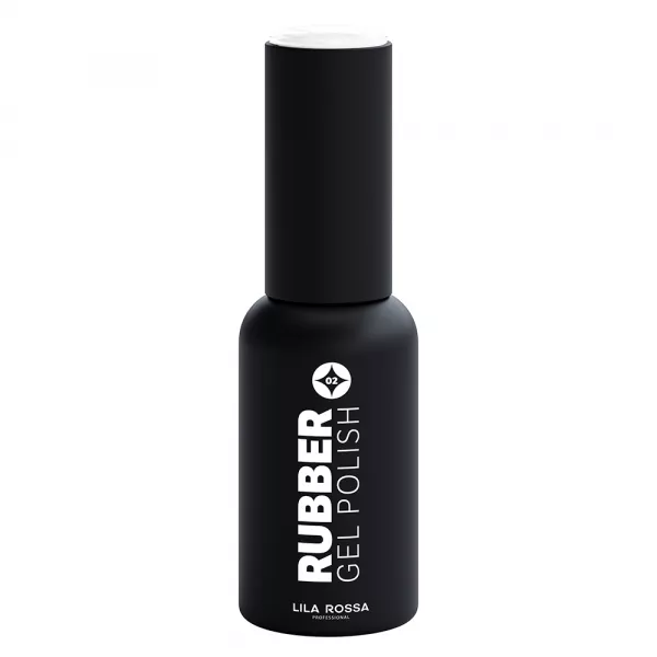 Oja semipermanenta, Lila Rossa, Rubber, 002 White lucios, 7 ml