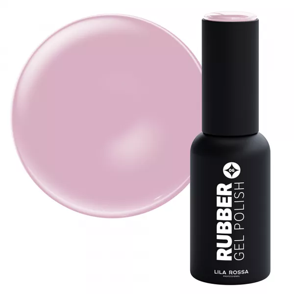 Oja semipermanenta, Lila Rossa, Rubber, 006 soft tulip lucios, 7 ml