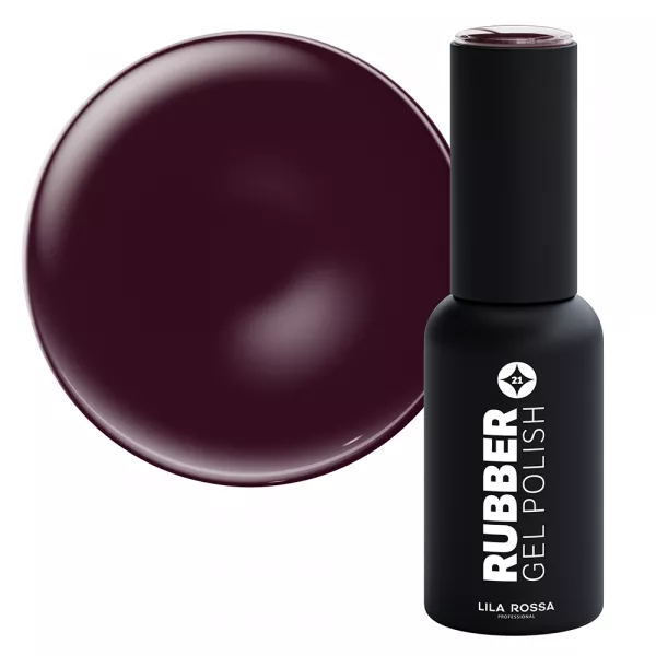 Oja semipermanenta, Lila Rossa, Rubber, 021 red moon lucios, 7 ml