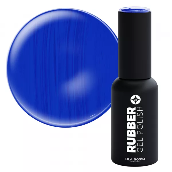 Oja semipermanenta, Lila Rossa, Rubber, 026 royal blue 7ml