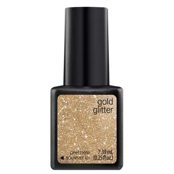 Oja semipermanenta SensatioNail 7.39 ml Gold Glitter