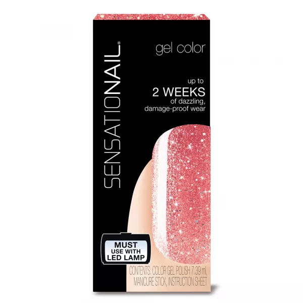 Oja semipermanenta SensatioNail Rose Gold Glitter 7.39 ml