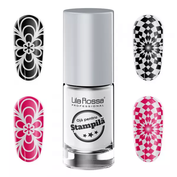 Oja Vogue pentru stampila, 6 ml, alba