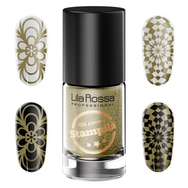 Oja Vogue pentru stampila, 6 ml, gold