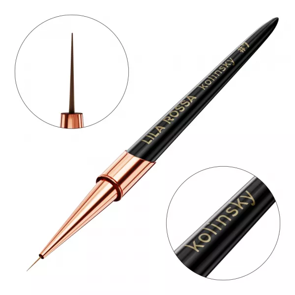 Pensula unghii liner brush nail art lila rossa kolinsky 7 mm