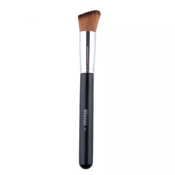 Set pensule makeup, Megaga, cu husa neagra, 22 buc