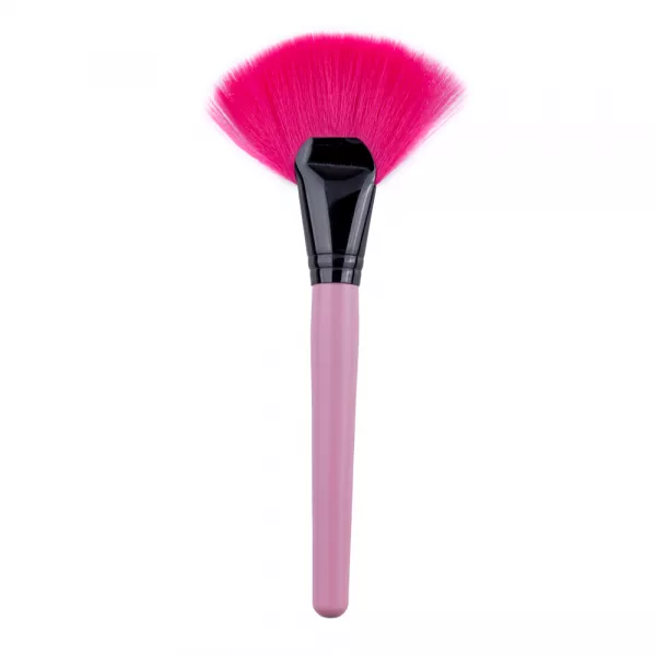 Set pensule makeup, Lila Rossa, cu husa roz, 24 buc