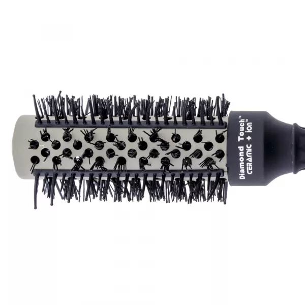 Perie profesionala Lila Rossa Diamond Touch, din ceramica, neagra, dt32