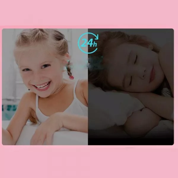 Periuta de dinti pentru copii, Lila Care, cu 5 capete, roz