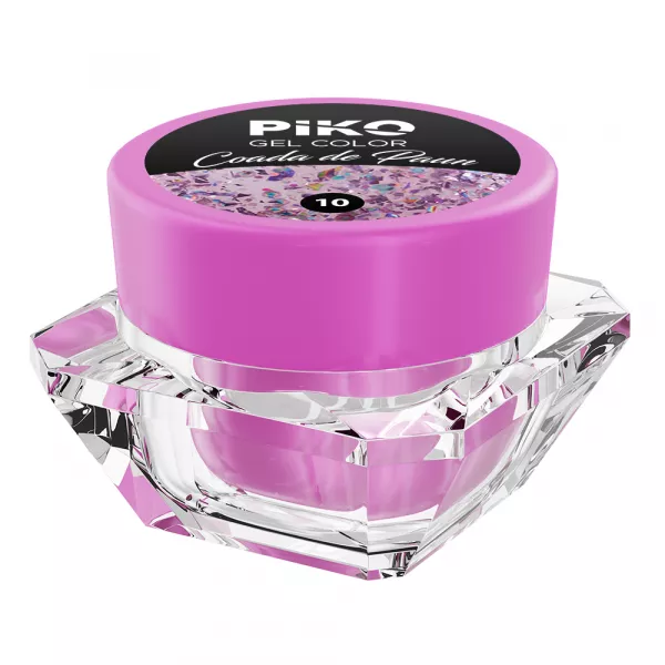 Gel UV color Piko, Coada de paun, 5g, 10