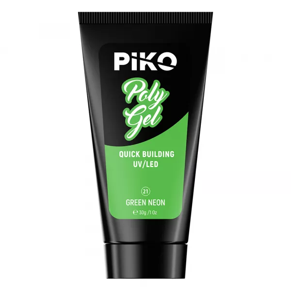 Polygel color, Piko, 30 g, 21 Green Neon