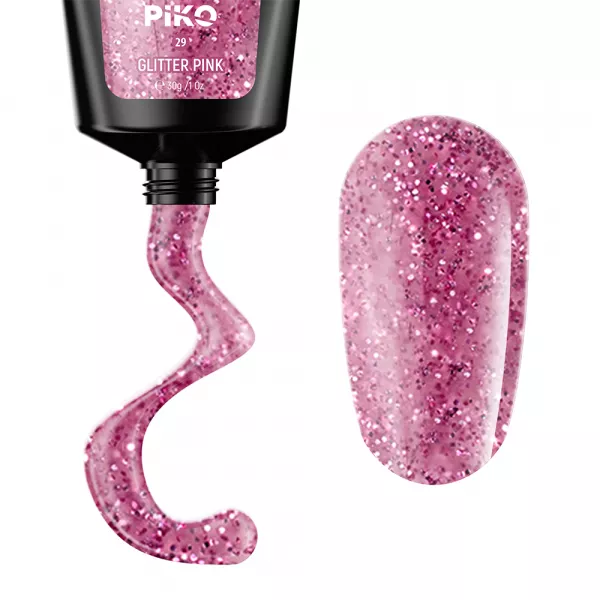Polygel color, Piko, 30 g, 29 Glitter Pink